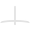 Ekena Millwork Bellingham Architectural Grade PVC Gable Bracket, 72"W x 42"H x 2"D x 4"F, 14/12 Pitch GBP072X42X0204BEL00 - alternate 2